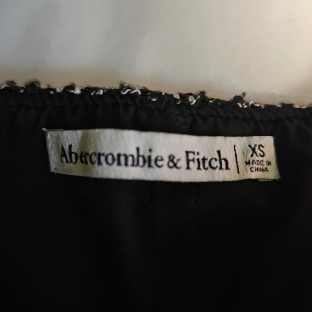 Abercrombie & Fitch Tweed Mini‎ Skort XS Black White Dark Academia Preppy